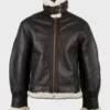 Jackson SF Aviator Shearling Leather Jacket Front