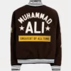 Jalen Hurts Muhammad Ali Brown Leather Jacket