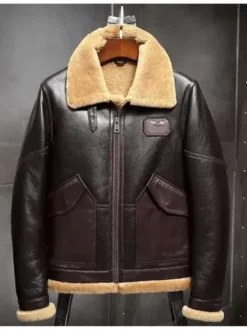 James Shearling Aviator Best B3 Leather Jacket