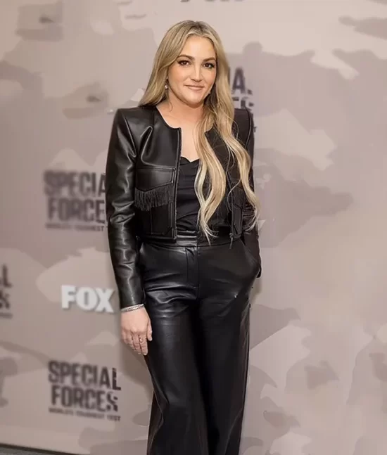 Jamie Lynn Spears Leather Real Leather Jacket