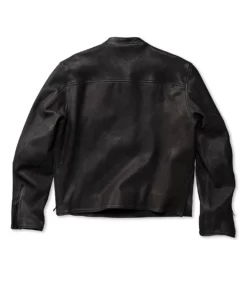 Jason Momoa Black Cafe Racer Leather Jacket