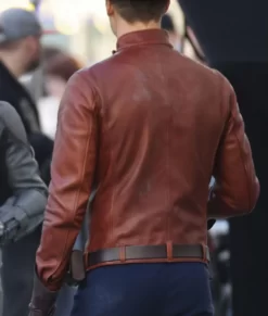 Jay Garrick Flash Maroon Leather Jacket