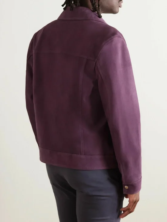 Joe Burrow Super Bowl Purple Top Leather Jacket
