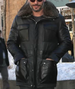 Joe Manganiello Black Real Leather Jacket