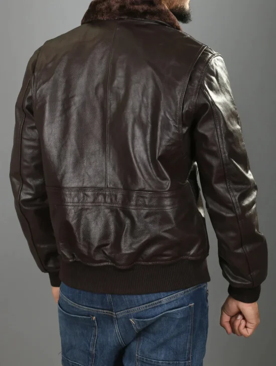 John F. Kennedy Leather Jacket Back
