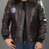 John F. Kennedy Leather Jacket Front