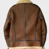 Johnson Brown SF Shearling Aviator men Leather Jacket