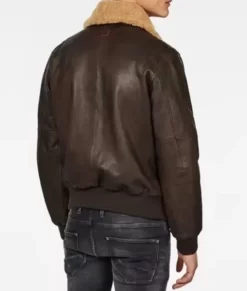 Julius Removable Collar Brown Top Leather Jacket
