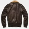 Julius Removable Collar Brown Leather Jacket