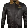 Jumanji Nick Jonas Bomber Real Leather Jacket
