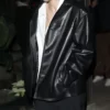 Justin Bieber Black Top Short Leather Coat