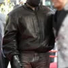 Kanye West Black Real Leather Jacket
