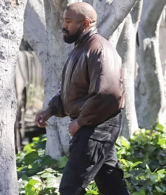 Kanye West Bomber Leather Jacket