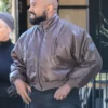 Kanye West Bomber Mens Leather Jacket