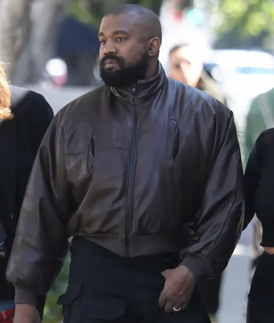 Kanye West Bomber Original Leather Jacket