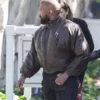 Kanye West Bomber Real Leather Jacket