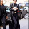 Kendall Jenner Trench Leather Coat