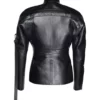 Kim Kardashian Biker Black Real Leather Jacket