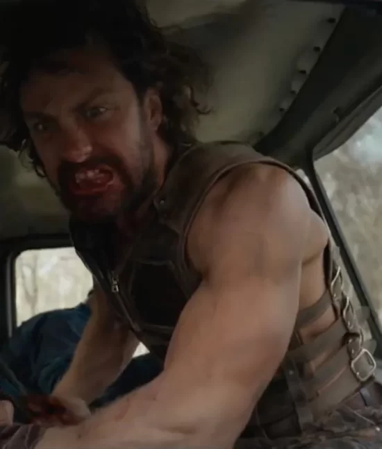 Kraven the Hunter Aaron Taylor-Johnson Sergei Real Leather Vest