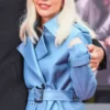 Lady Gaga Faux Leather Coat