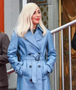 Lady Gaga Leather Coat