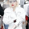 Lady Gaga White Leather Jacket