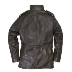 Leather M-51 Field Men's Black Real Leather Coat