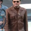 Leonardo Dicaprio Vintage Brown Leather Jacket