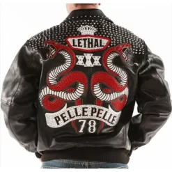 Lethal Pelle Pelle 78 Black Real Leather Jacket