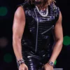Lil Jon Super Bowl Black Leather Vest