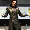 Loki Black Long Leather Coat