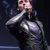 Loki Black Long Top Leather Coat