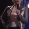 Look at You Taylor Tomlinson Cropped Real Leather Jacket