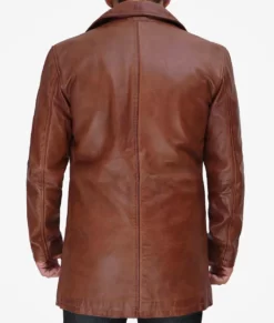Luke Men’s Brown Classic Western Real Leather Blazer