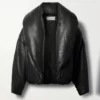 Mariah Carey Black Designer Genuine Leather Jacket