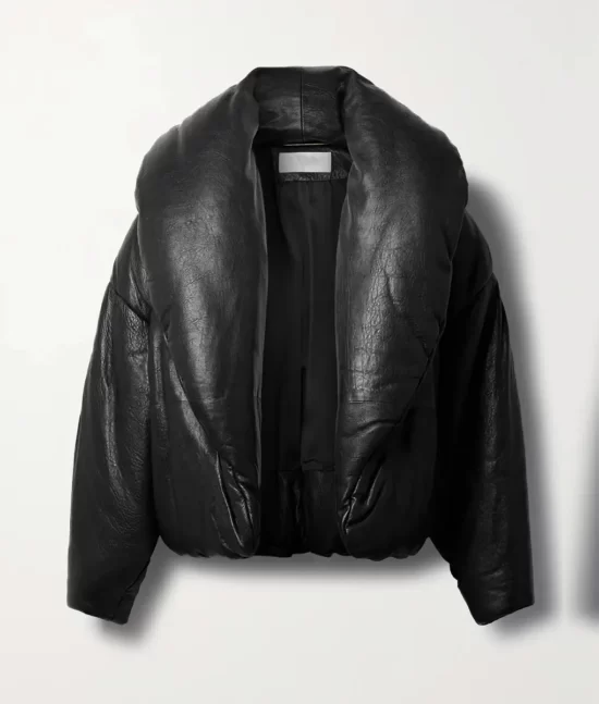 Mariah Carey Black Designer Genuine Leather Jacket