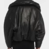 Mariah Carey Black Designer Leather Jacket