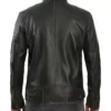 Marlon Men’s Dark Brown Distressed Cafe Racer Genuine Leather Jacket