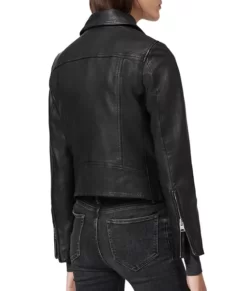 Mary Campbell Biker Real Leather Jacket