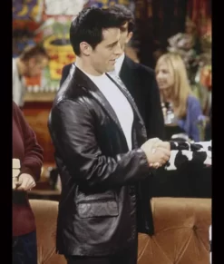 Matt LeBlanc Friends S06 Black Premium Leather Blazer Jacket