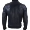 Matthew Black Bomber Top Leather Jacket