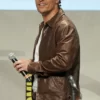 Matthew McConaughey Brown Leather Jacket Side