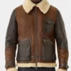 Men in Kilts Sam Heughan Aviator Real Leather Jacket