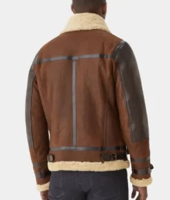Men in Kilts Sam Heughan Aviator Top Leather Jacket
