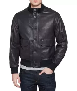 Men’s A-1 Flight Bomber Real Leather Jacket