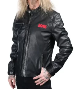 Men’s ACDC Cafe Racer Real Leather Jacket