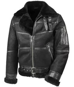 Men’s Aviator B16 Belted Top Leather Jacket
