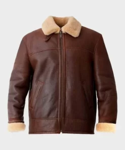 Clark Shearling Leather Brown Jacket
