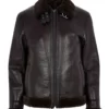 Men’s Black Berry B3 Bomber Leather Jacket