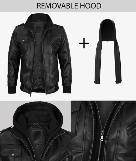 Men's Black Full Grain Leather Jackets